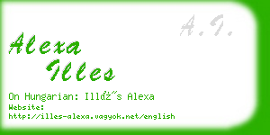 alexa illes business card